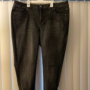 Lane Bryant Dark Gray Skinny Jeans